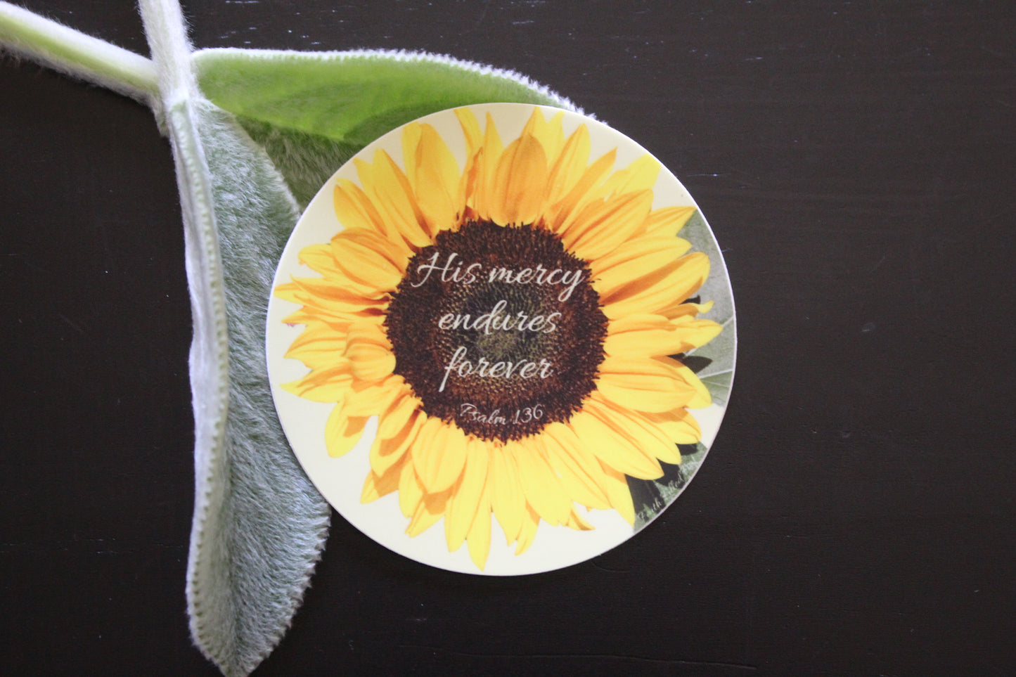 His mercy sunflower sticker