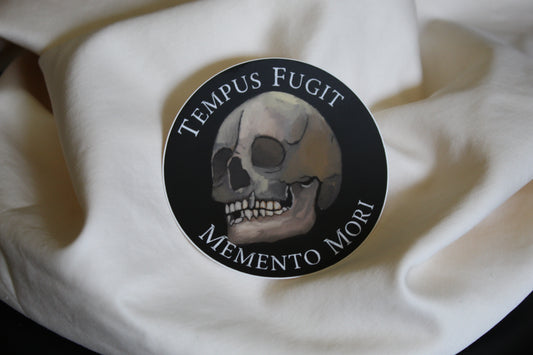 Tempus Fugit Memento Mori sticker