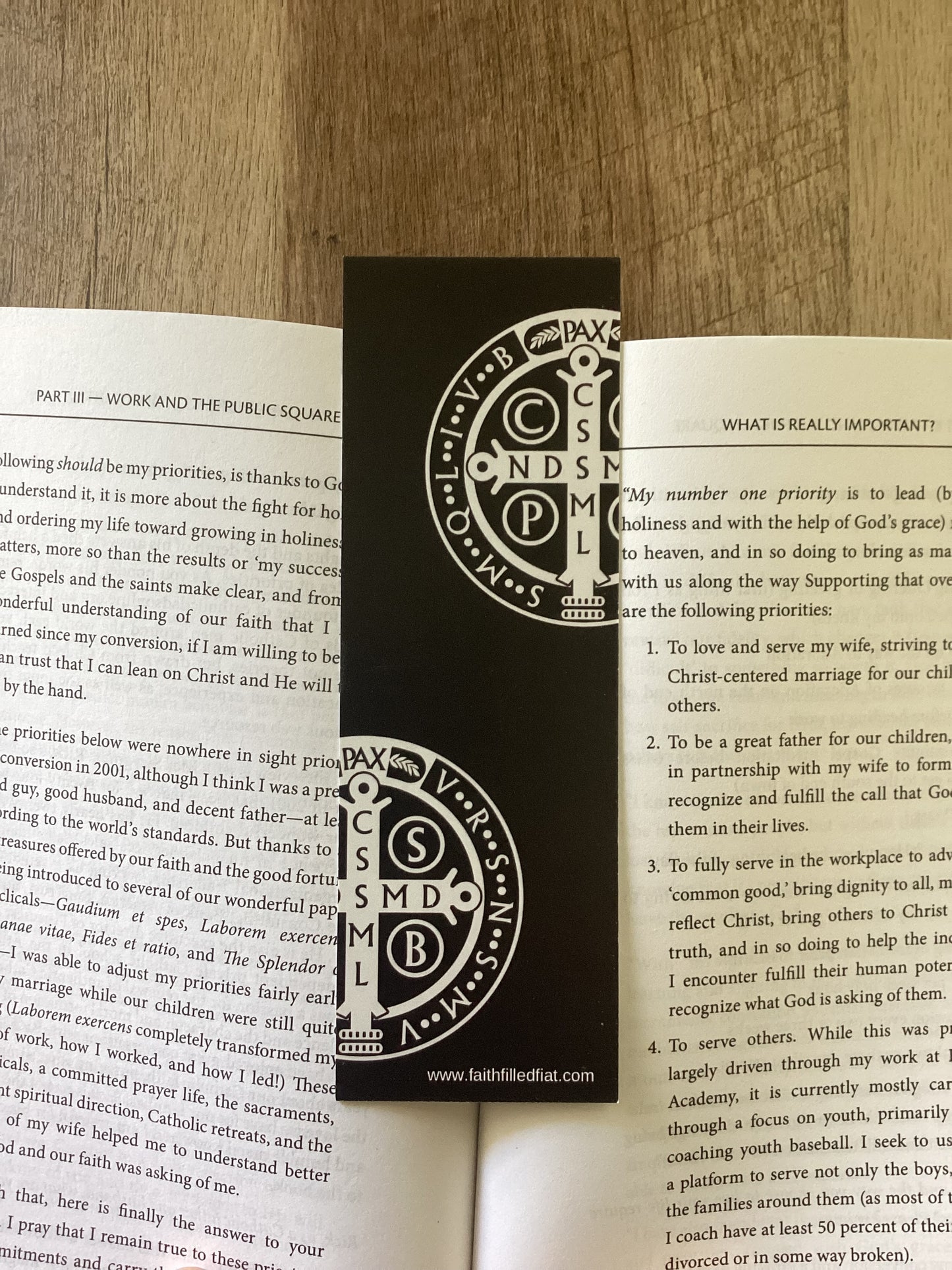 Saint Benedict Medal bookmark