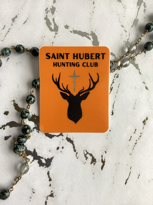 Hunter Orange Saint Hubert Sticker