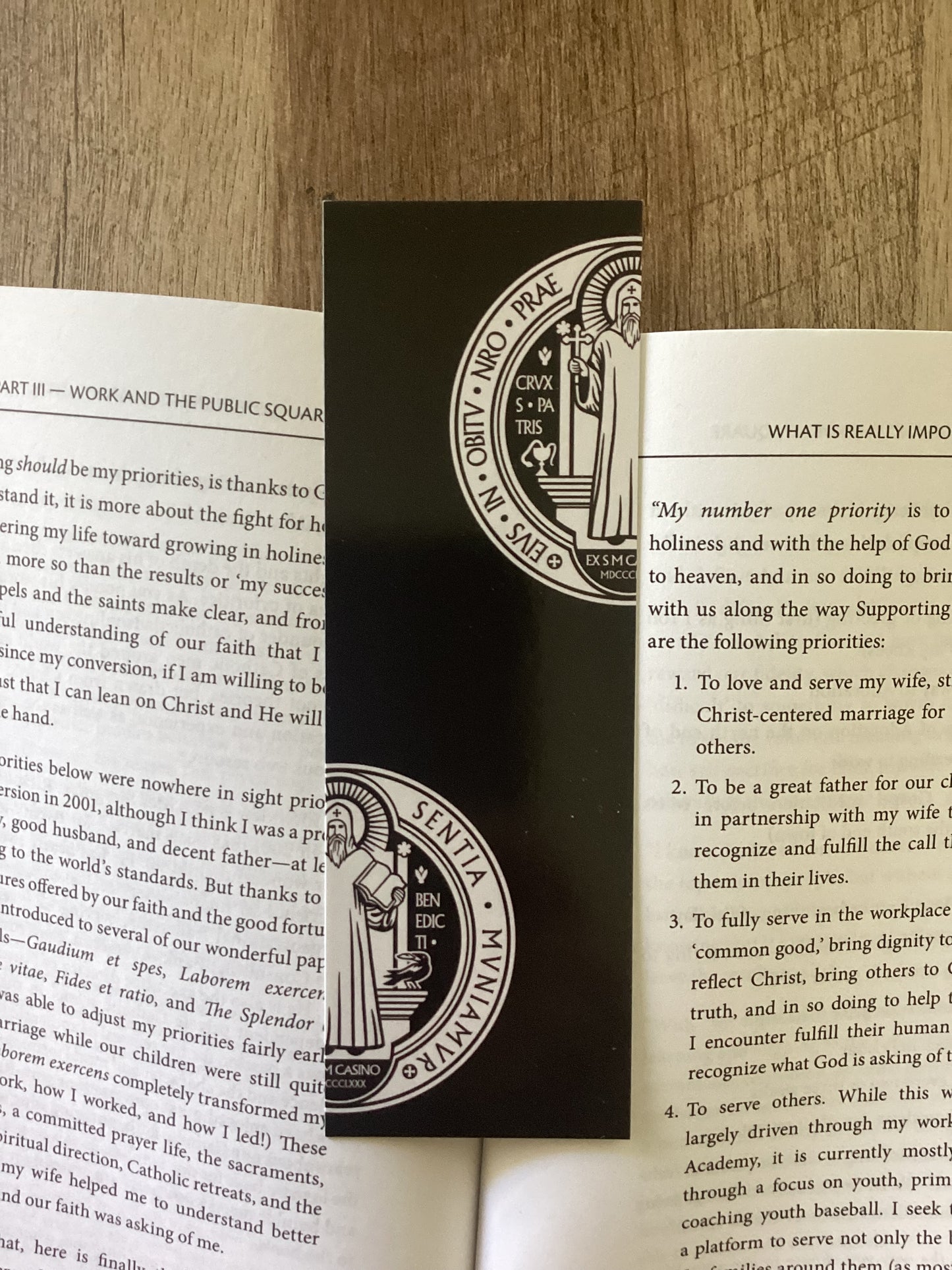 Saint Benedict Medal bookmark