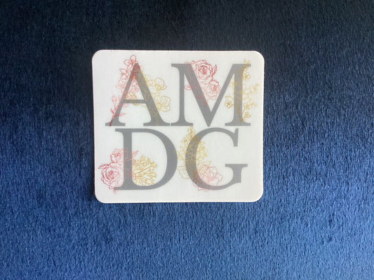 AMDG sticker