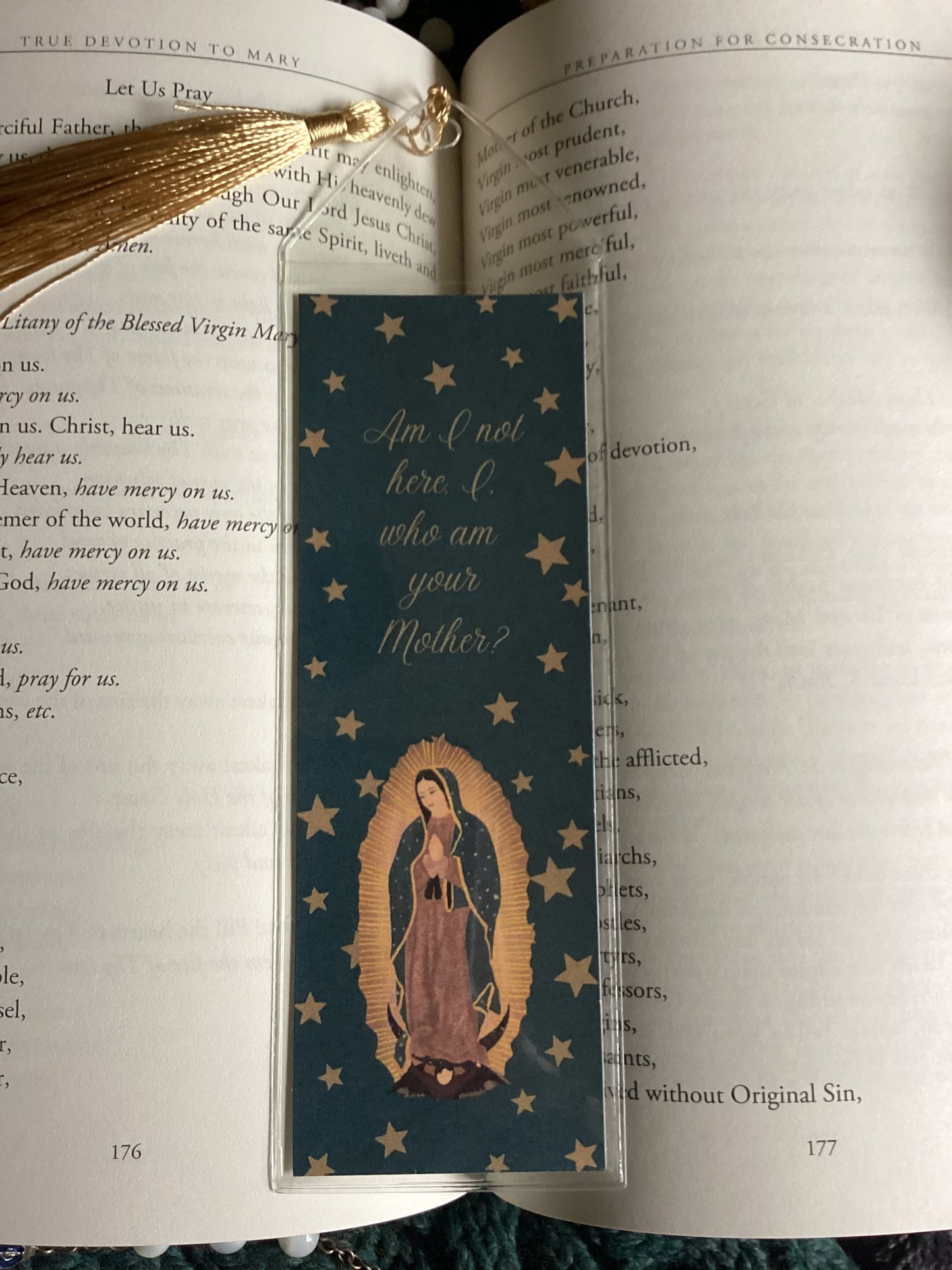 Our Lady of Guadalupe bookmark - available in English and Spanish