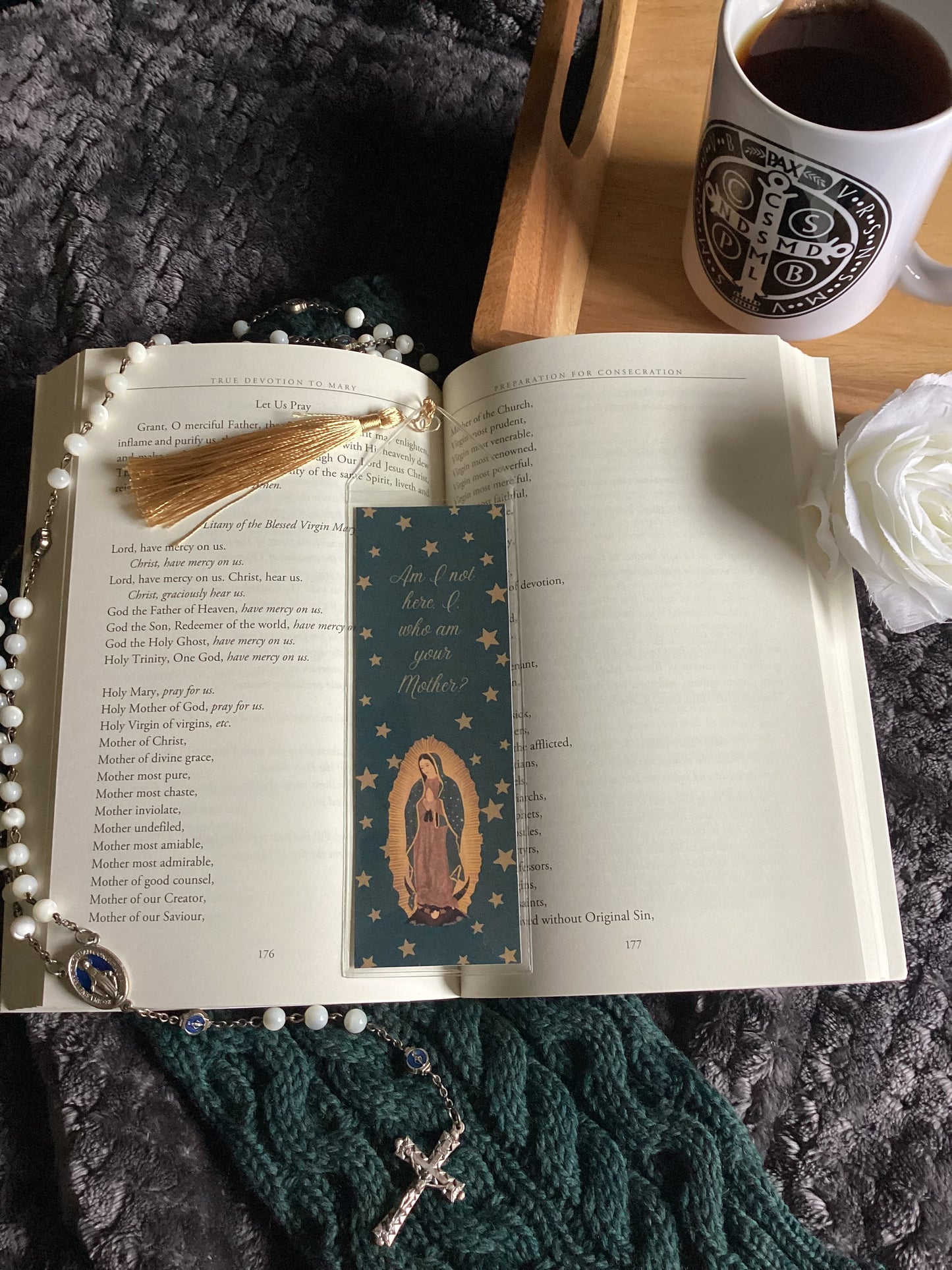 Our Lady of Guadalupe bookmark - available in English and Spanish