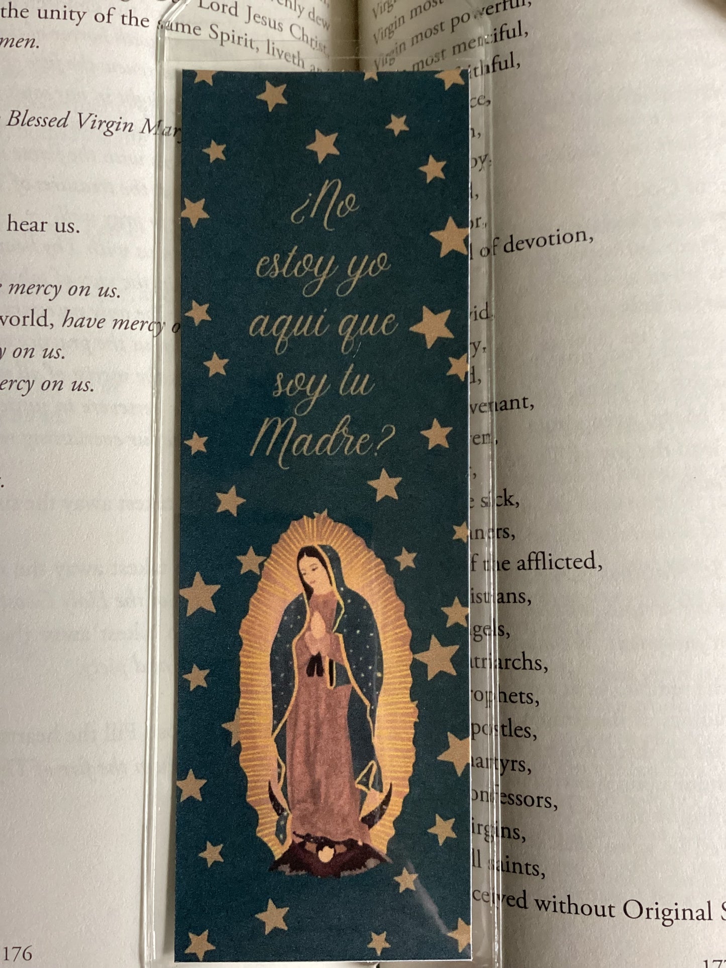 Our Lady of Guadalupe bookmark - available in English and Spanish