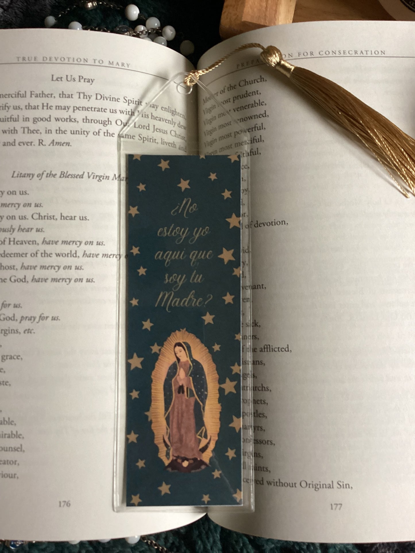 Our Lady of Guadalupe bookmark - available in English and Spanish