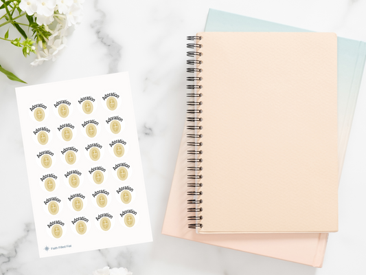 Adoration Planner stickers