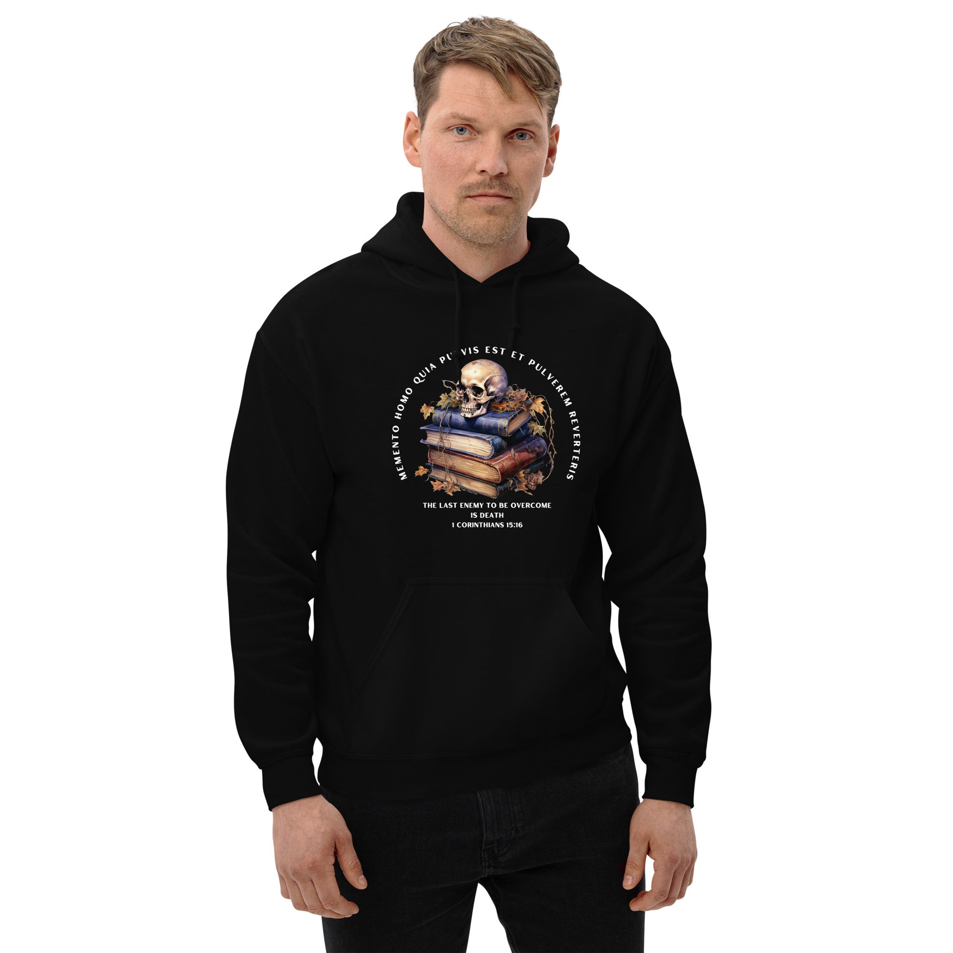 Men’s Memento Mori hooded sweatshirt