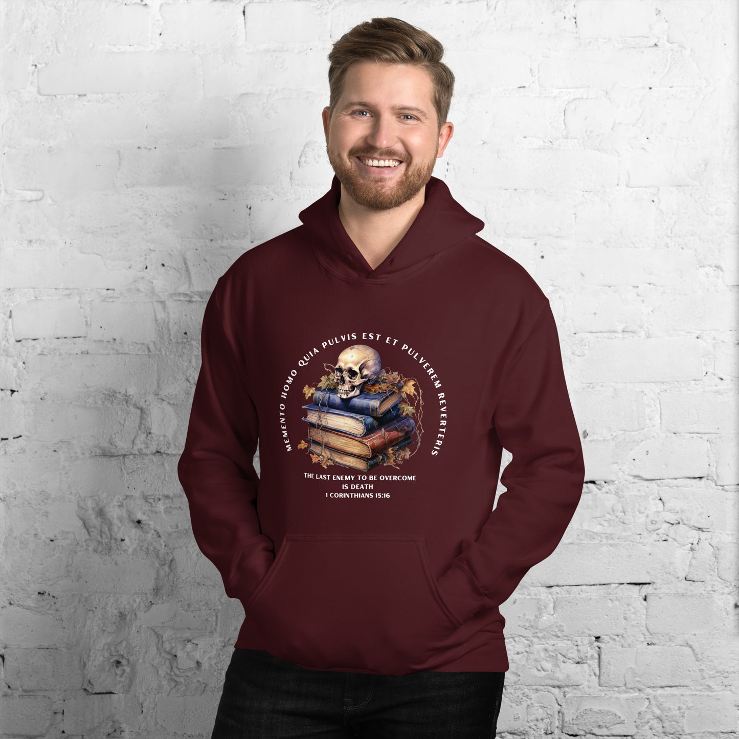 Men’s Memento Mori hooded sweatshirt