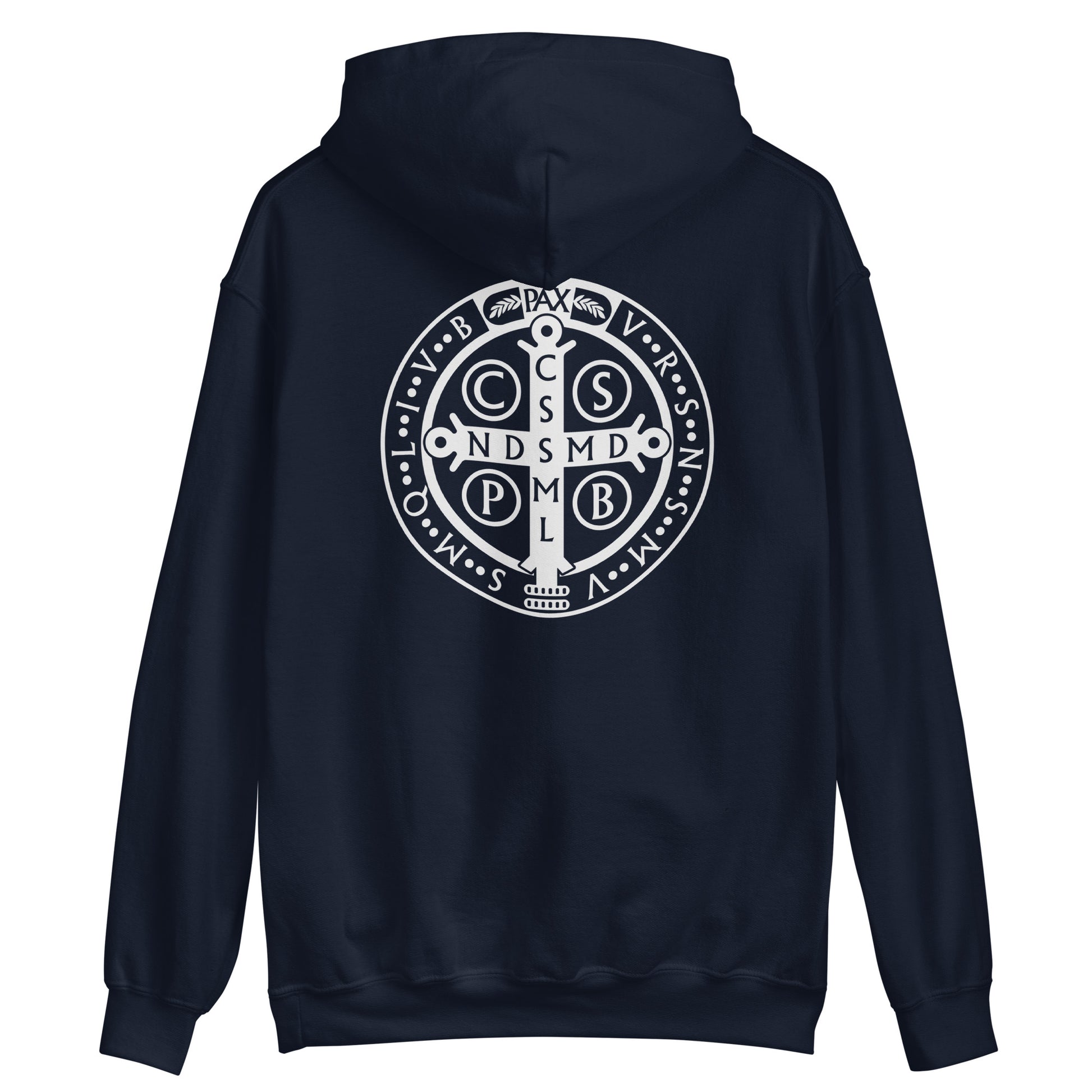 Saint Patrick hoodie in navy- back