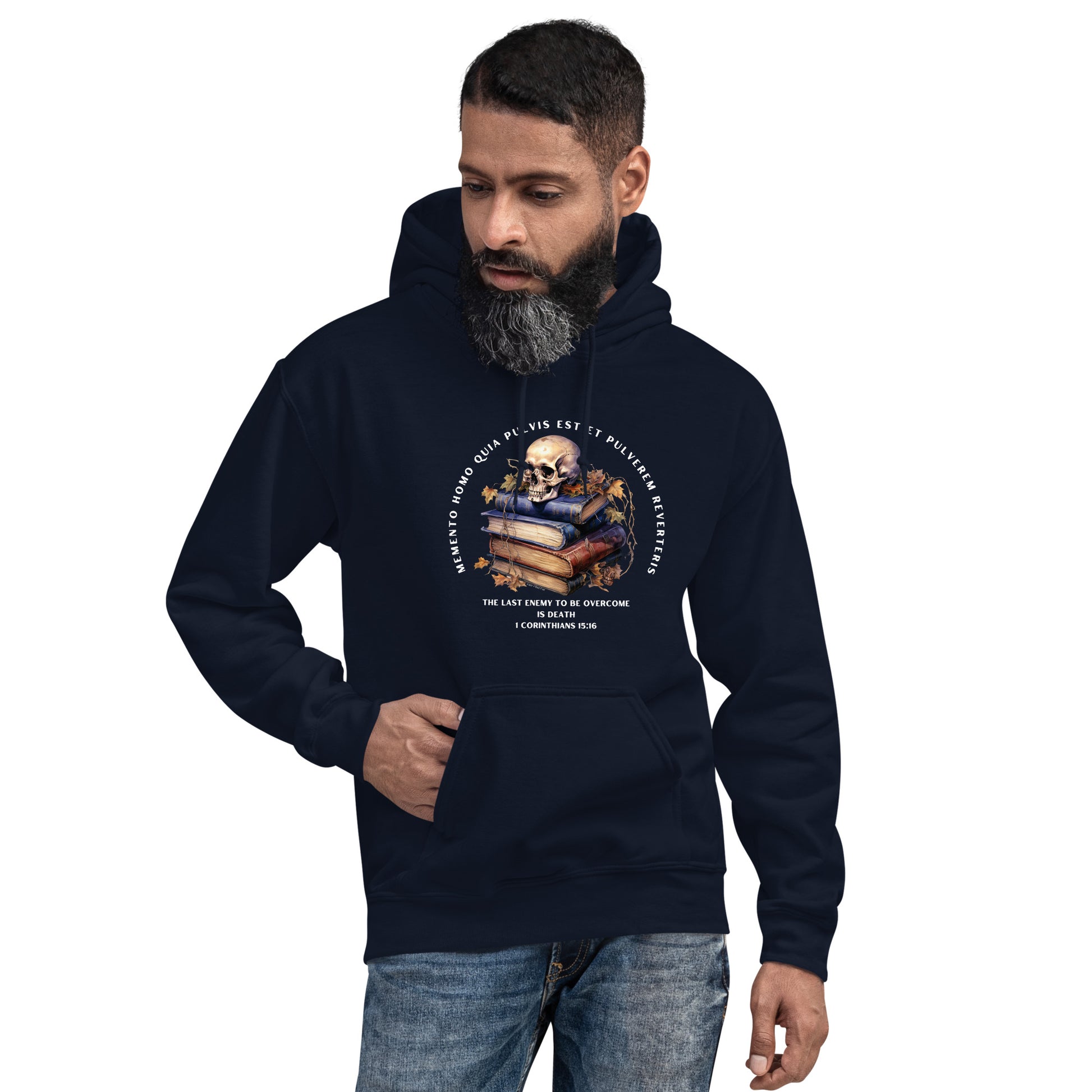 Men’s Memento Mori hooded sweatshirt