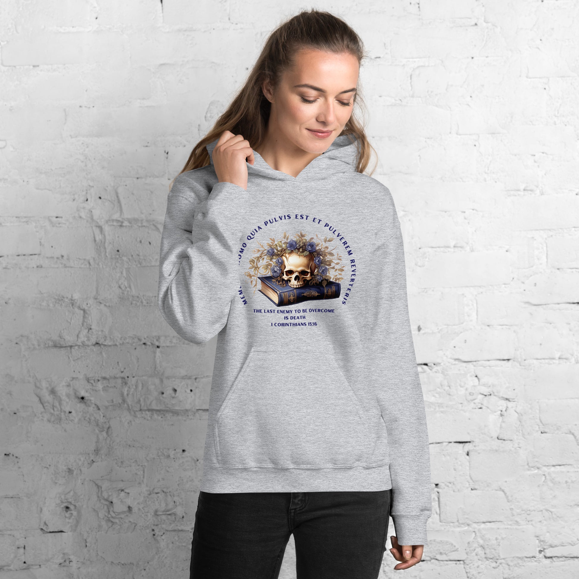 Ladies Memento Mori hooded sweatshirt 