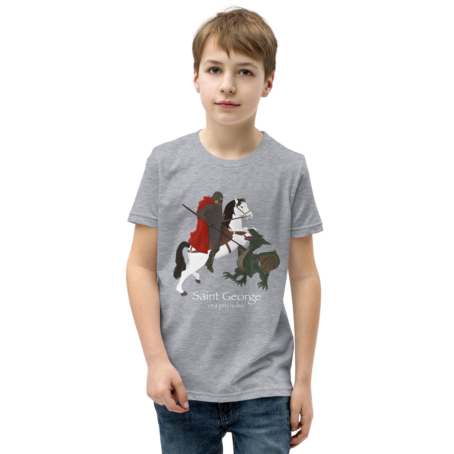 Saint George and the dragon- Youth Short Sleeve T-Shirt