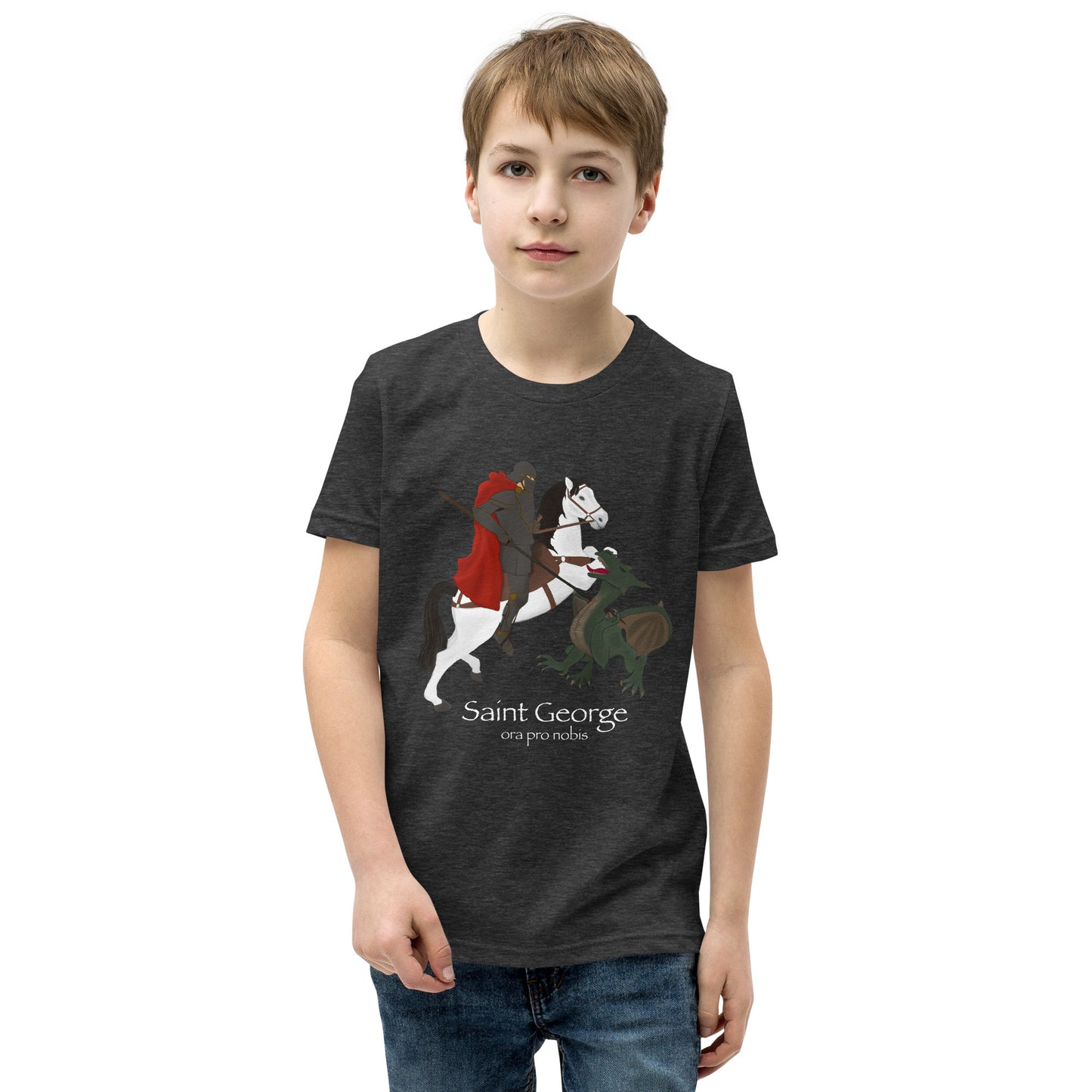 Saint George and the dragon- Youth Short Sleeve T-Shirt