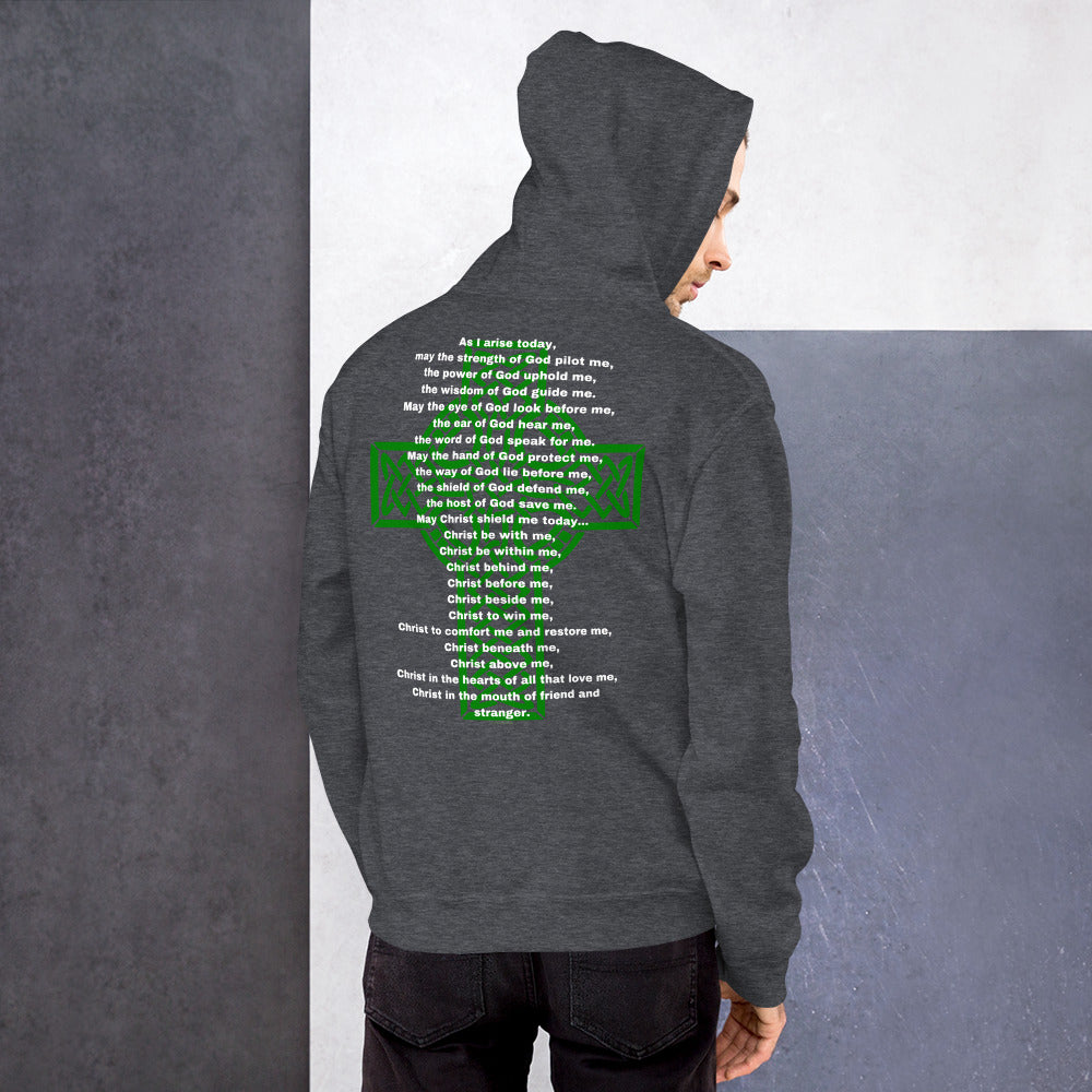 Men's Saint Patrick Hoodie- Prayer on back