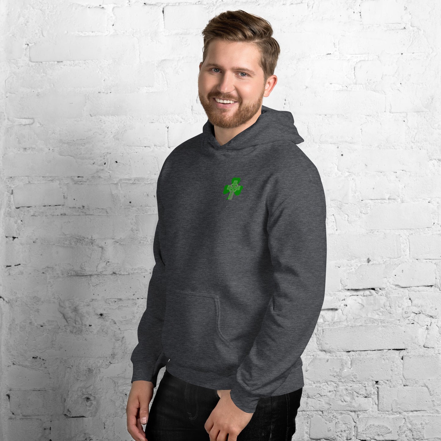 Men's Saint Patrick Hoodie- Prayer on back