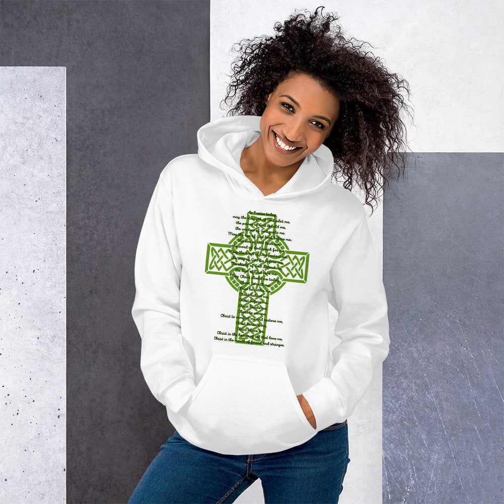 Ladies Saint Patrick Hoodie- Prayer on front