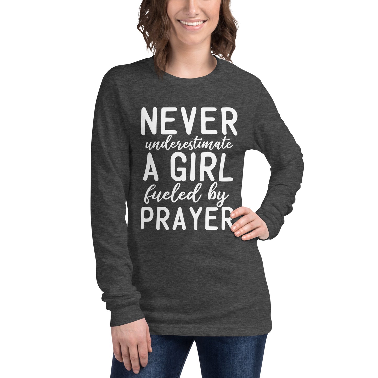 Fueled by Prayer Ladies Long Sleeve T-shirt