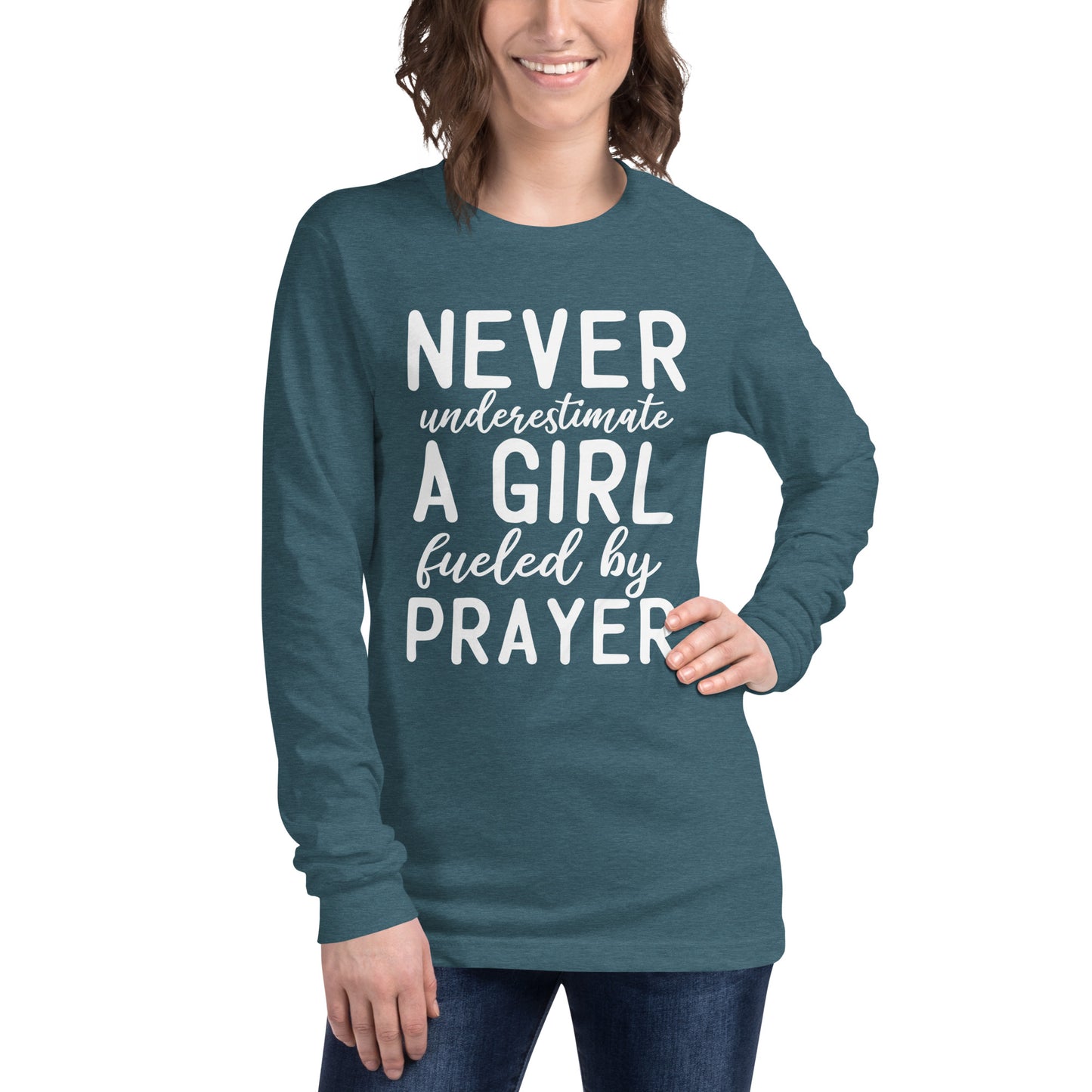 Fueled by Prayer Ladies Long Sleeve T-shirt