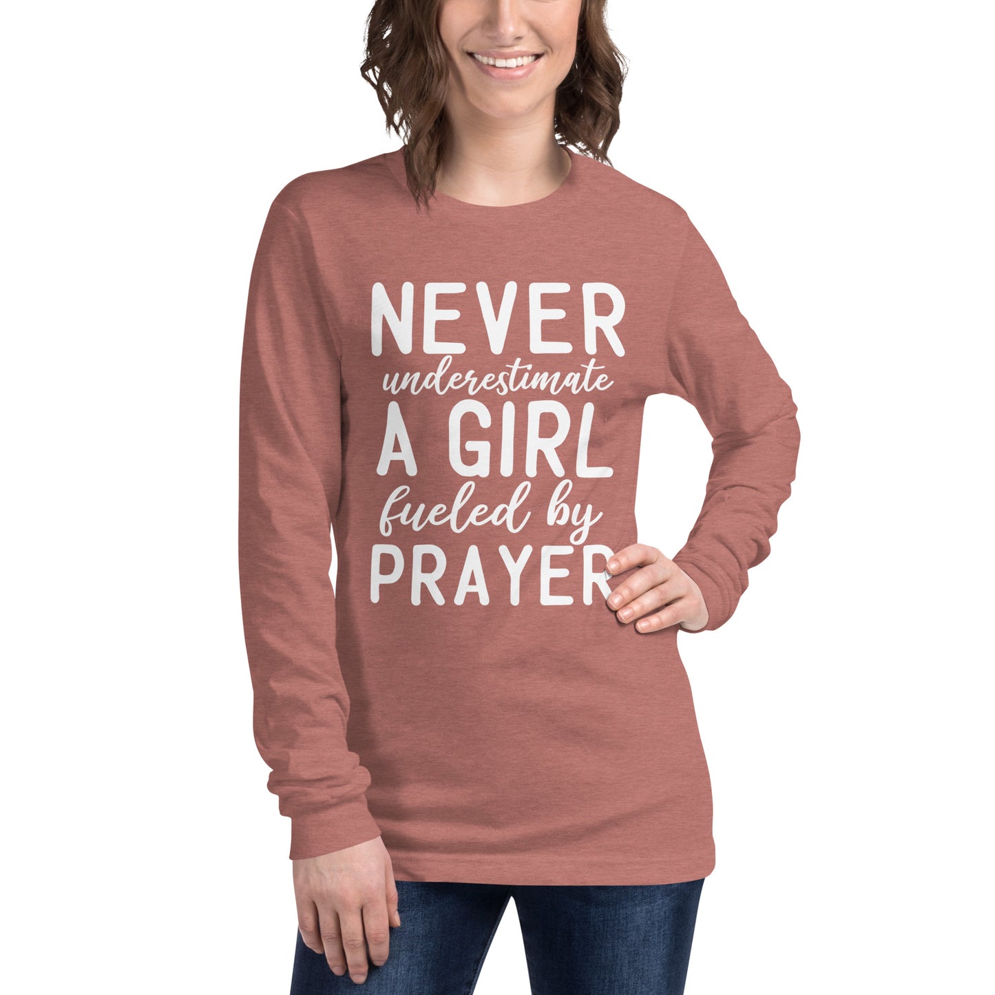 Fueled by Prayer Ladies Long Sleeve T-shirt