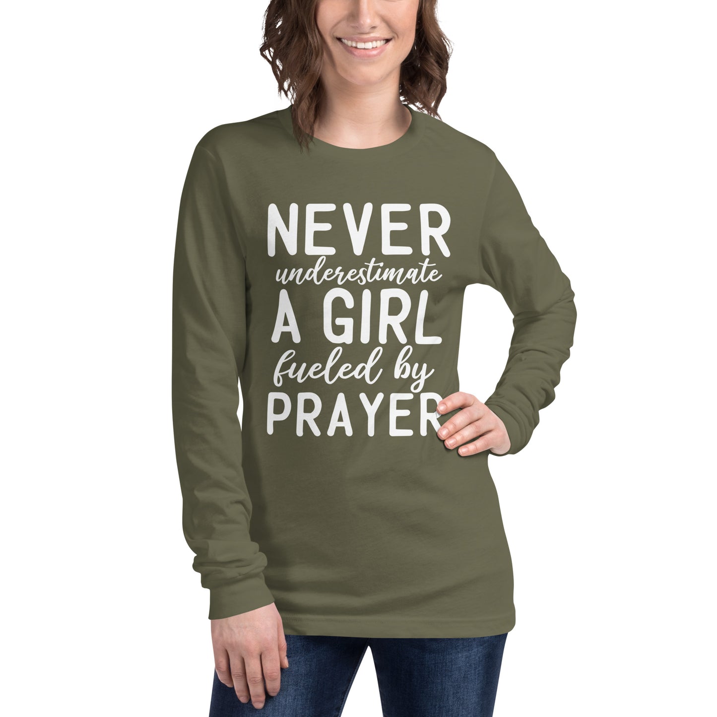 Fueled by Prayer Ladies Long Sleeve T-shirt